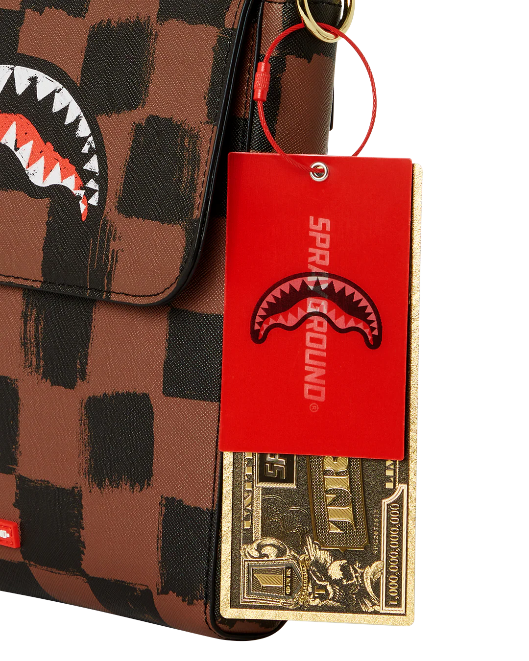 SHARKS IN PARIS PAINTED MESSENGER SLING BAG