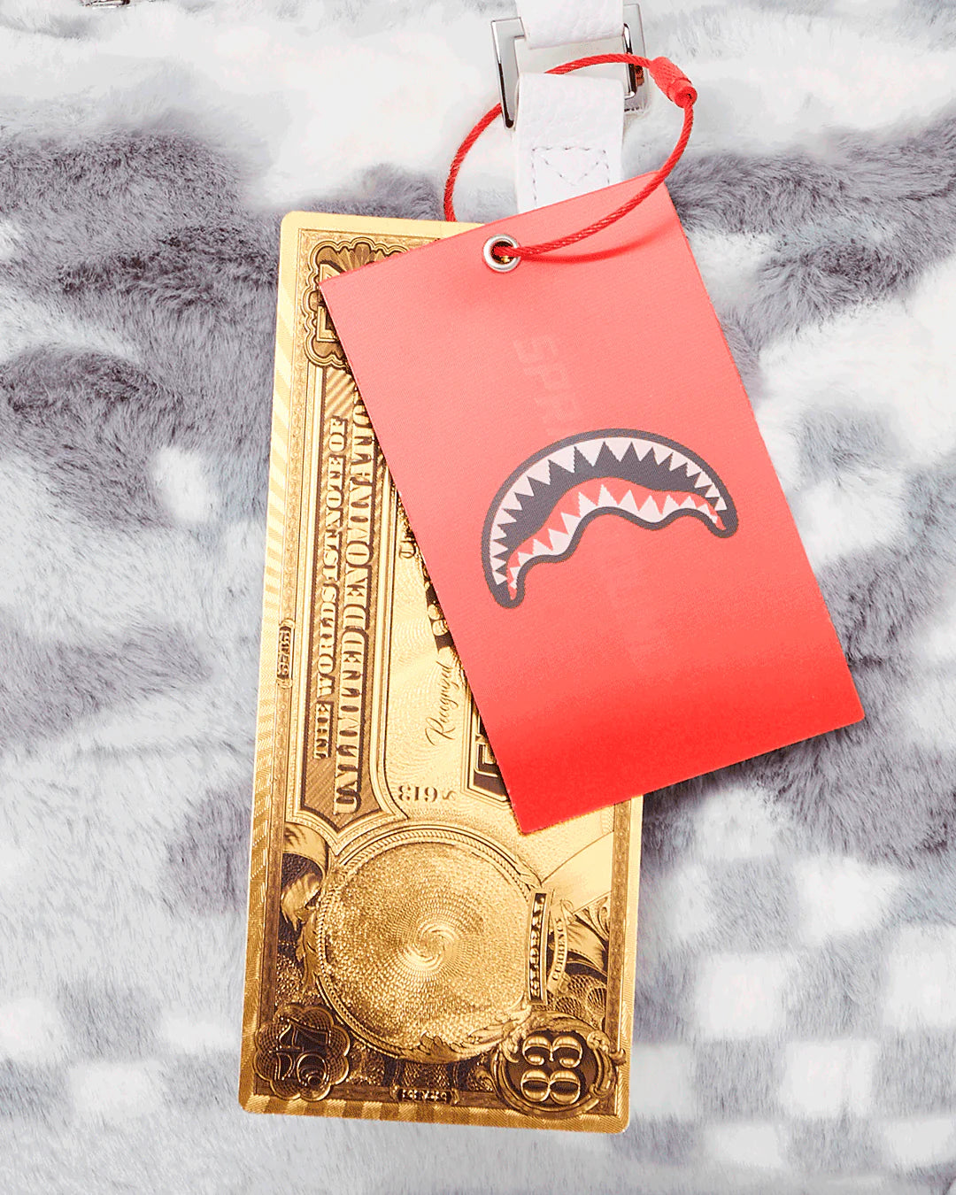 WHITE 3AM FUR MINI DUFFLE