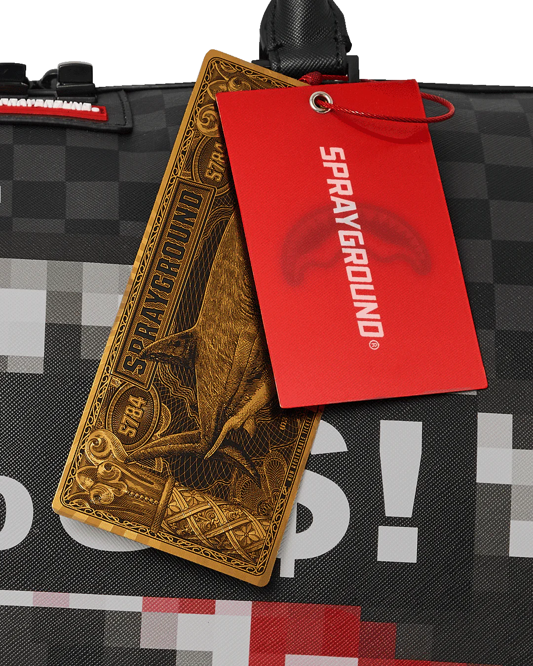 BORSONE SPRAYGROUND CENSORED DUFFLE NERO