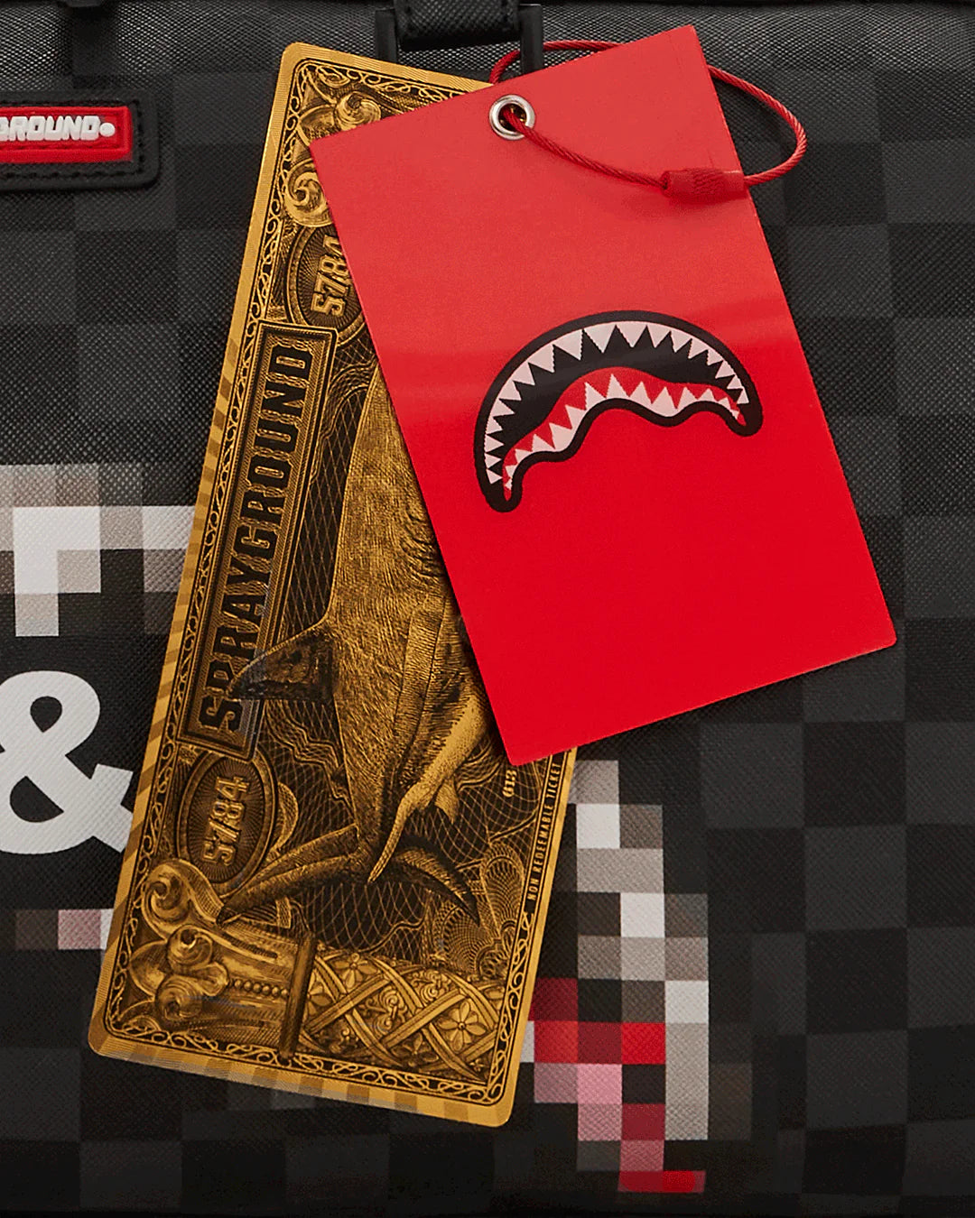 BORSA SPRAYGROUND CENSORED MINI DUFFLE NERO