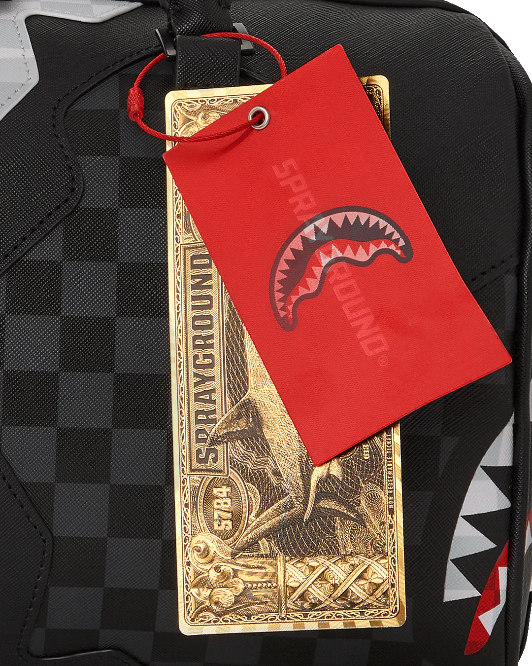 BORSA SPRAYGROUND TRIPLE DECKER HEIR TO THE THRONE MINI DUFFLE NERO