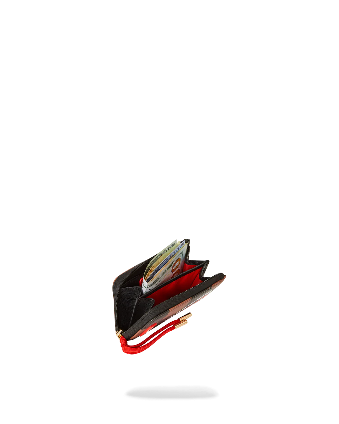 WALLET WITH COIN PURSE SPRAYGROUND SHARKS IN PARIS PAINTED WALLET BROWN