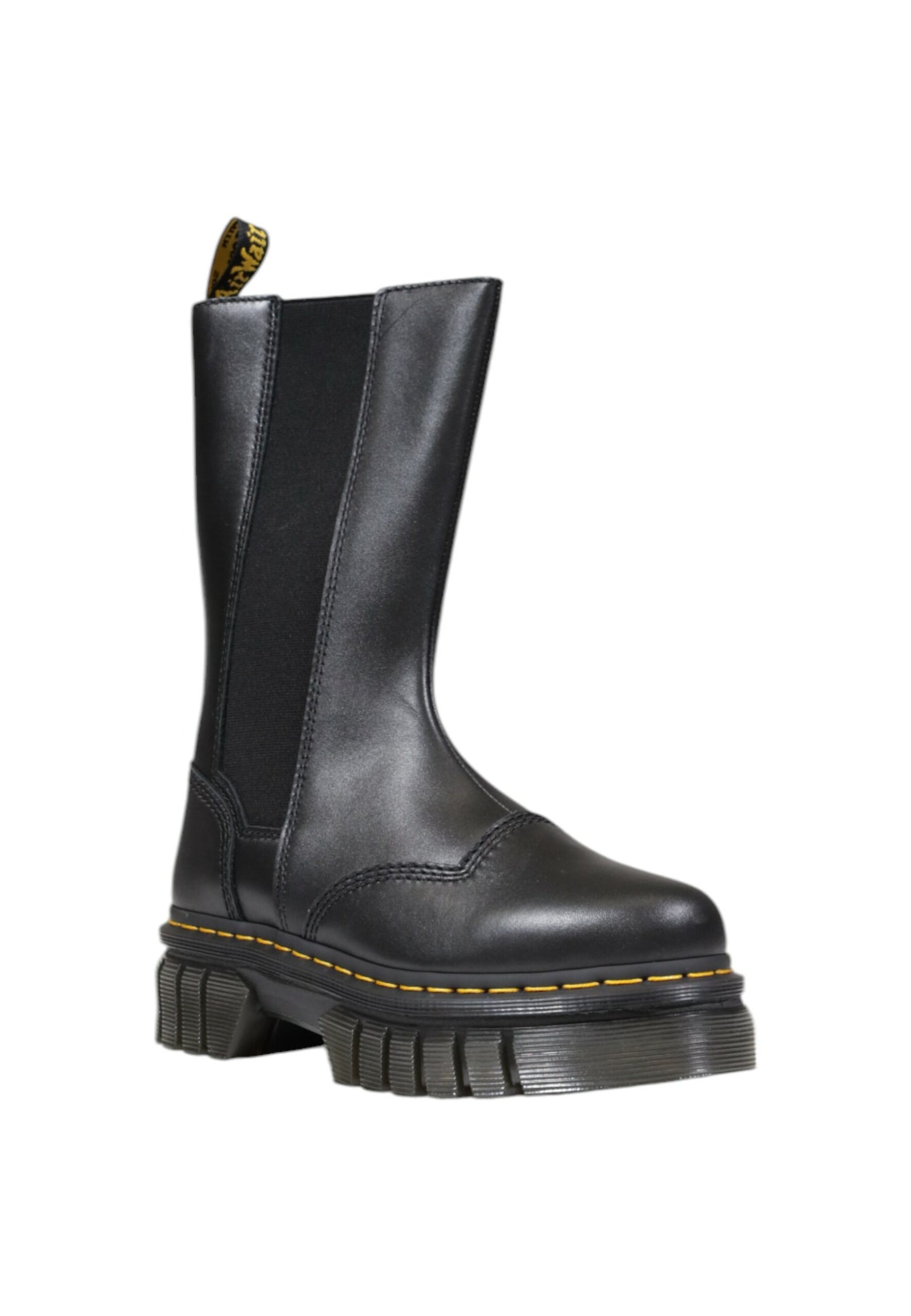 Anfibi Dr. Martens audrick chelsea tall nappa lux Nero