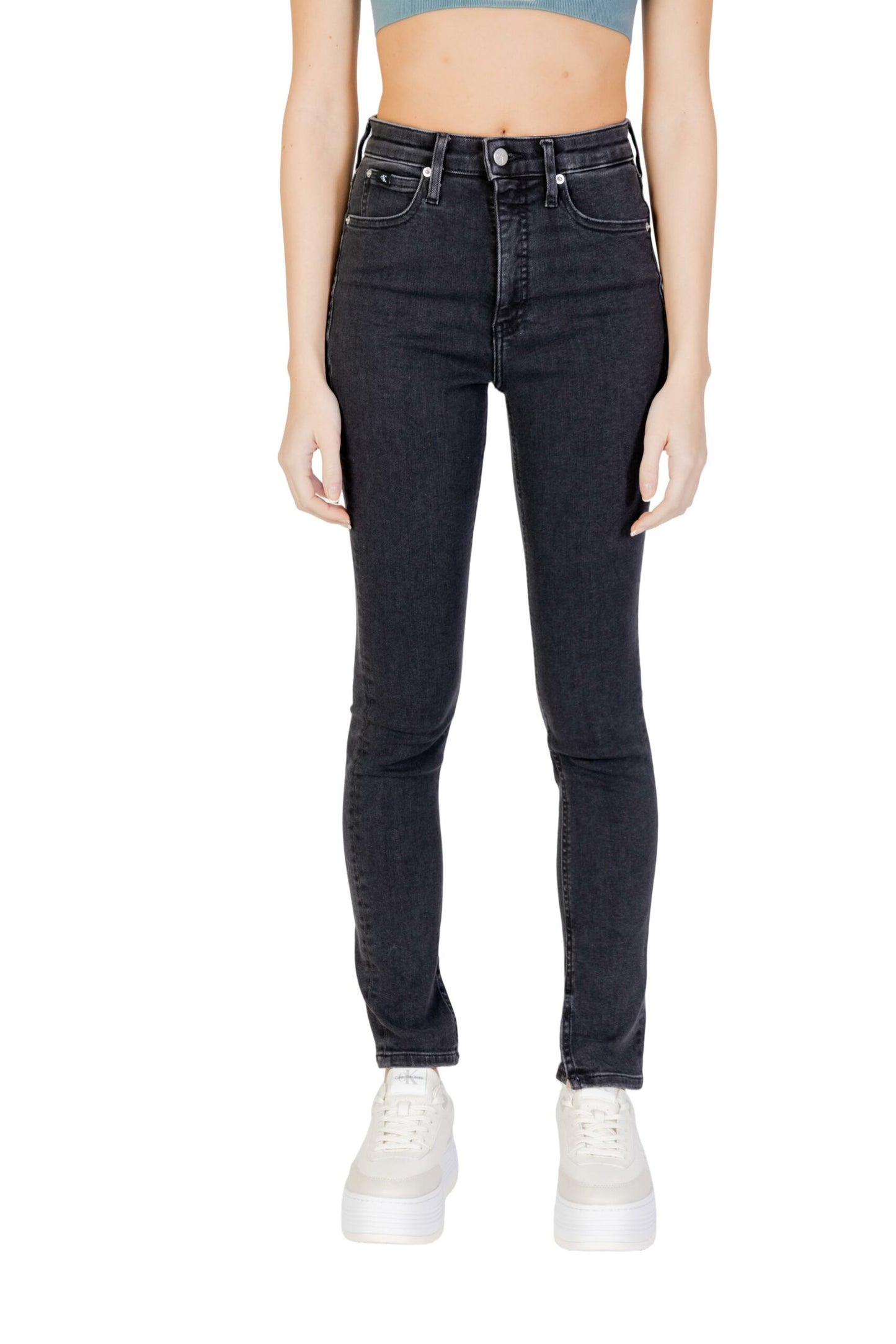 Jeans skinny Calvin Klein Jeans high rise Black Jeans
