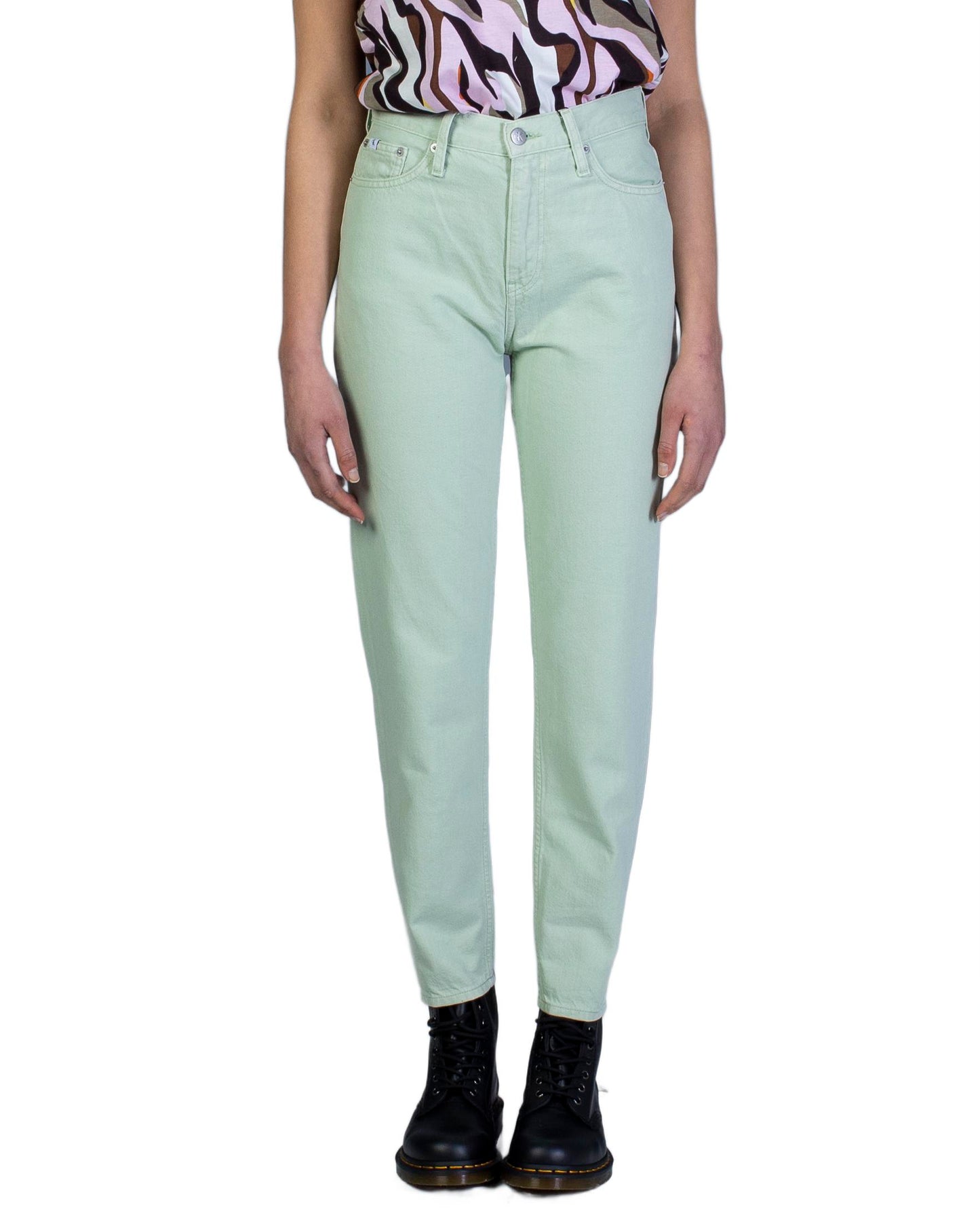 Jeans mom Calvin Klein Jeans mom jean PISTACCHIO