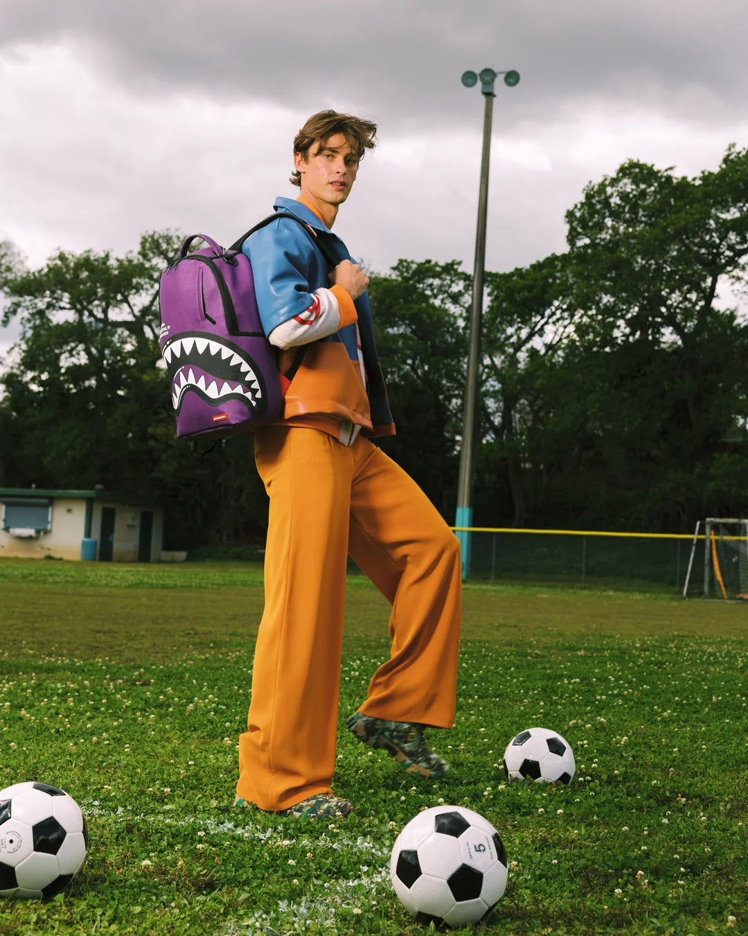 SHARK CENTRAL BUBBLY PURPLE BACKPACK