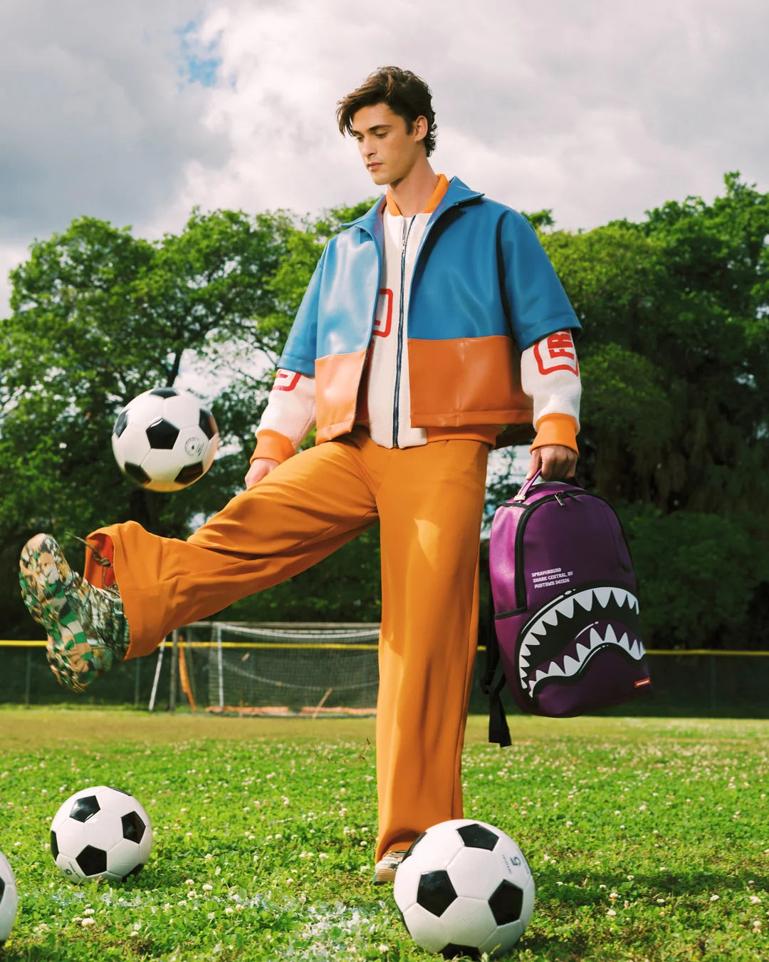 SHARK CENTRAL BUBBLY PURPLE BACKPACK