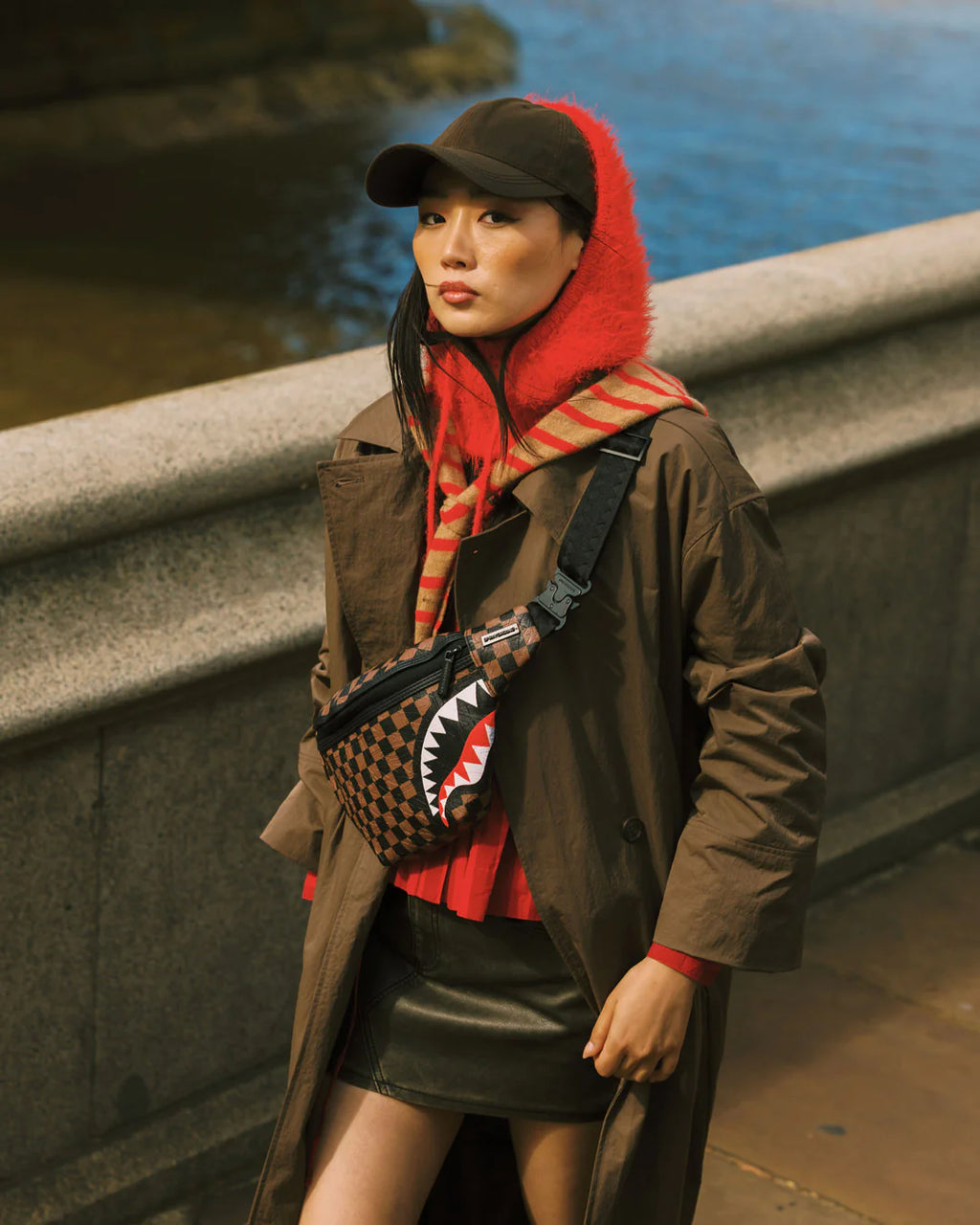 CHECK 2 EMBOSS SAVVY CROSSBODY