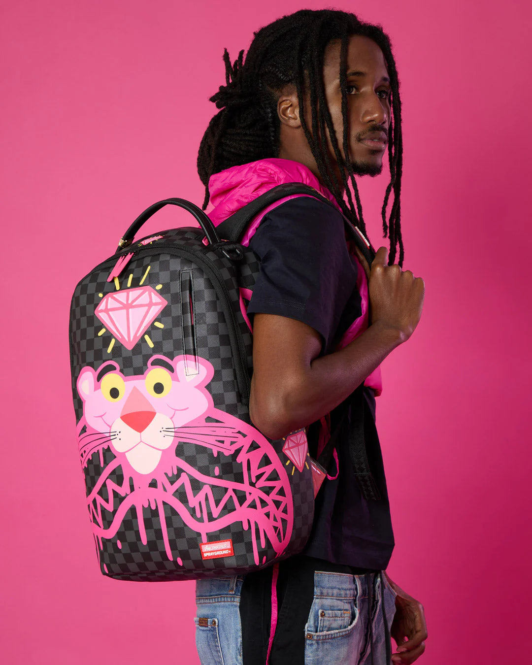 PINK PANTHER DRIPPY DIAMONDS DLXSV BACKPACK