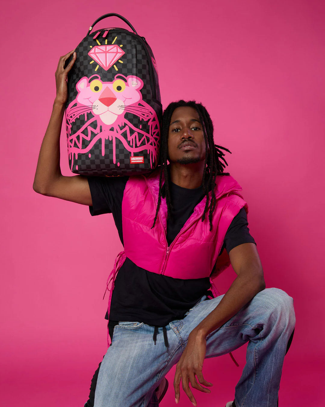 PINK PANTHER DRIPPY DIAMONDS DLXSV BACKPACK
