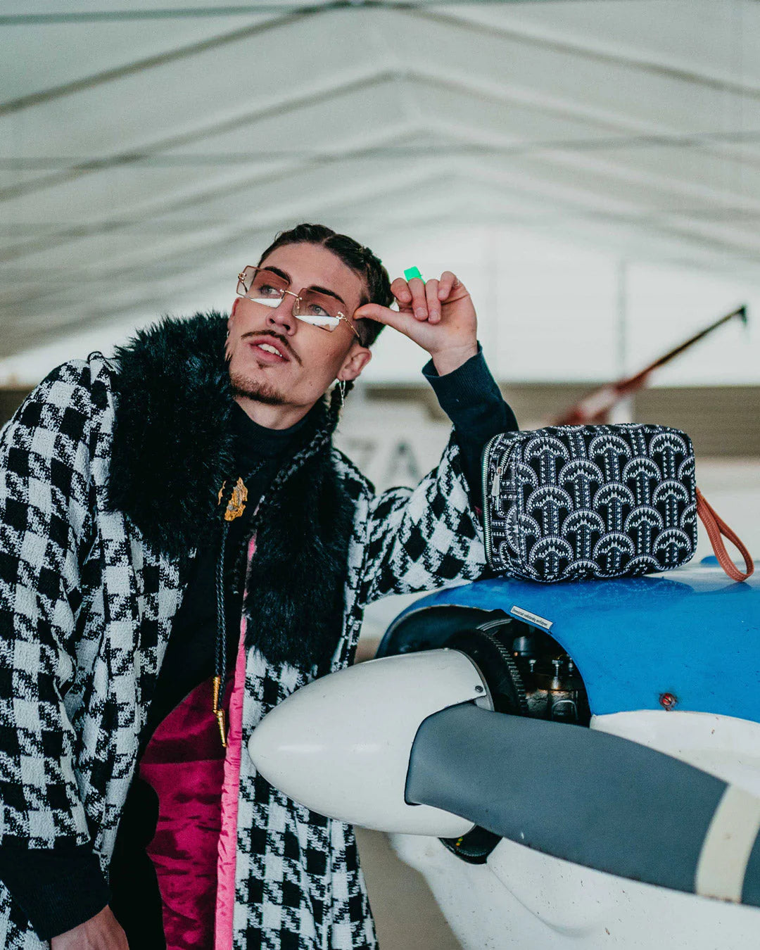 POCHETTE E BEAUTY SPRAYGROUND ILLUCHAINS TOILETRY BAG NERO