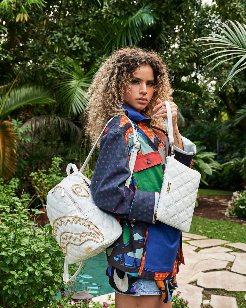 RIVIERA WHITE GOLD POCHETTE