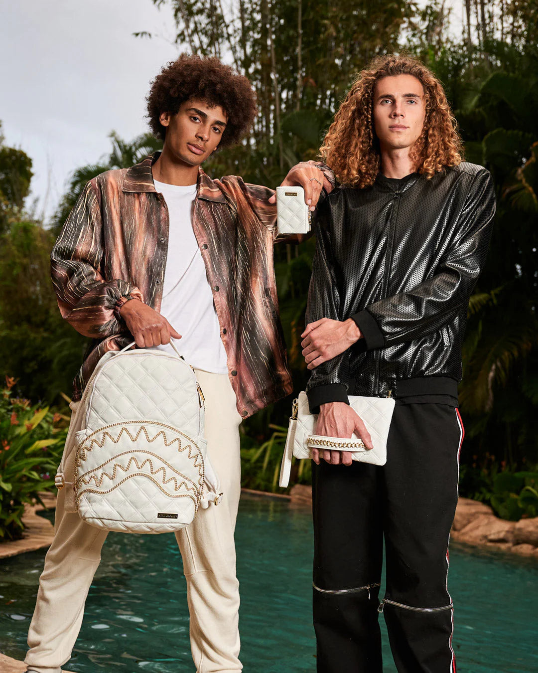 RIVIERA WHITE GOLD POCHETTE