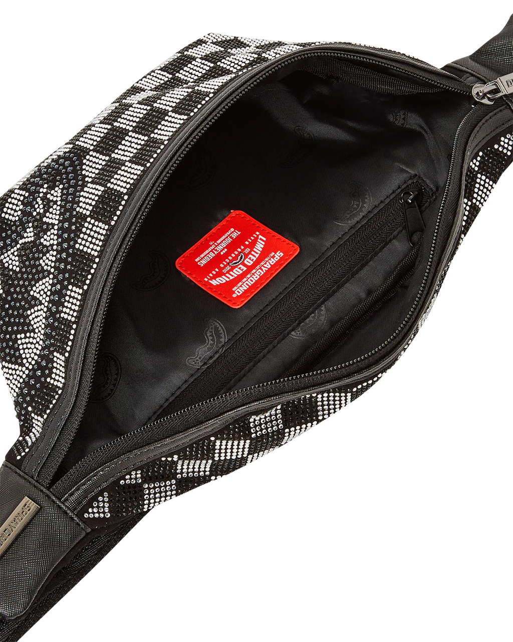 MARSUPIO SPRAYGROUND TRINITY CHECKERED CROSSBODY NERO