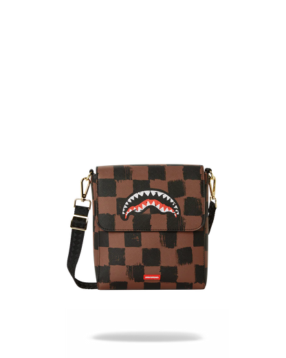 SHARKS IN PARIS PAINTED MESSENGER SLING BAG