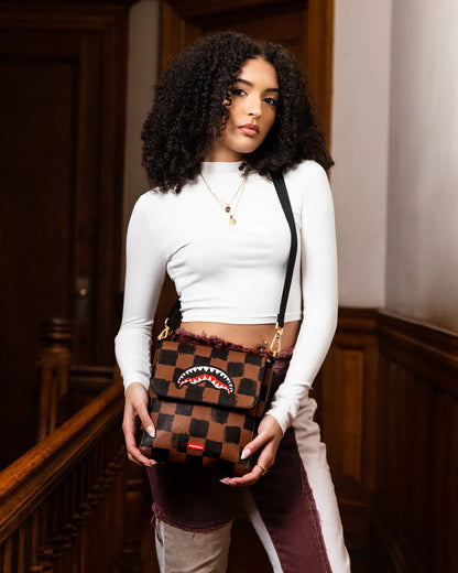 SHARKS IN PARIS PAINTED MESSENGER SLING BAG