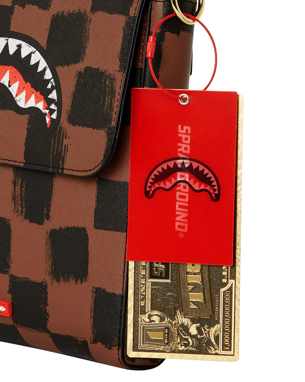 SHARKS IN PARIS PAINTED MESSENGER SLING BAG