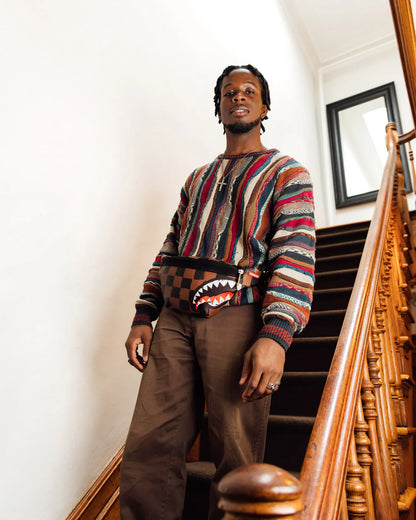 SHARKS IN PARIS PAINTED CROSSBODY