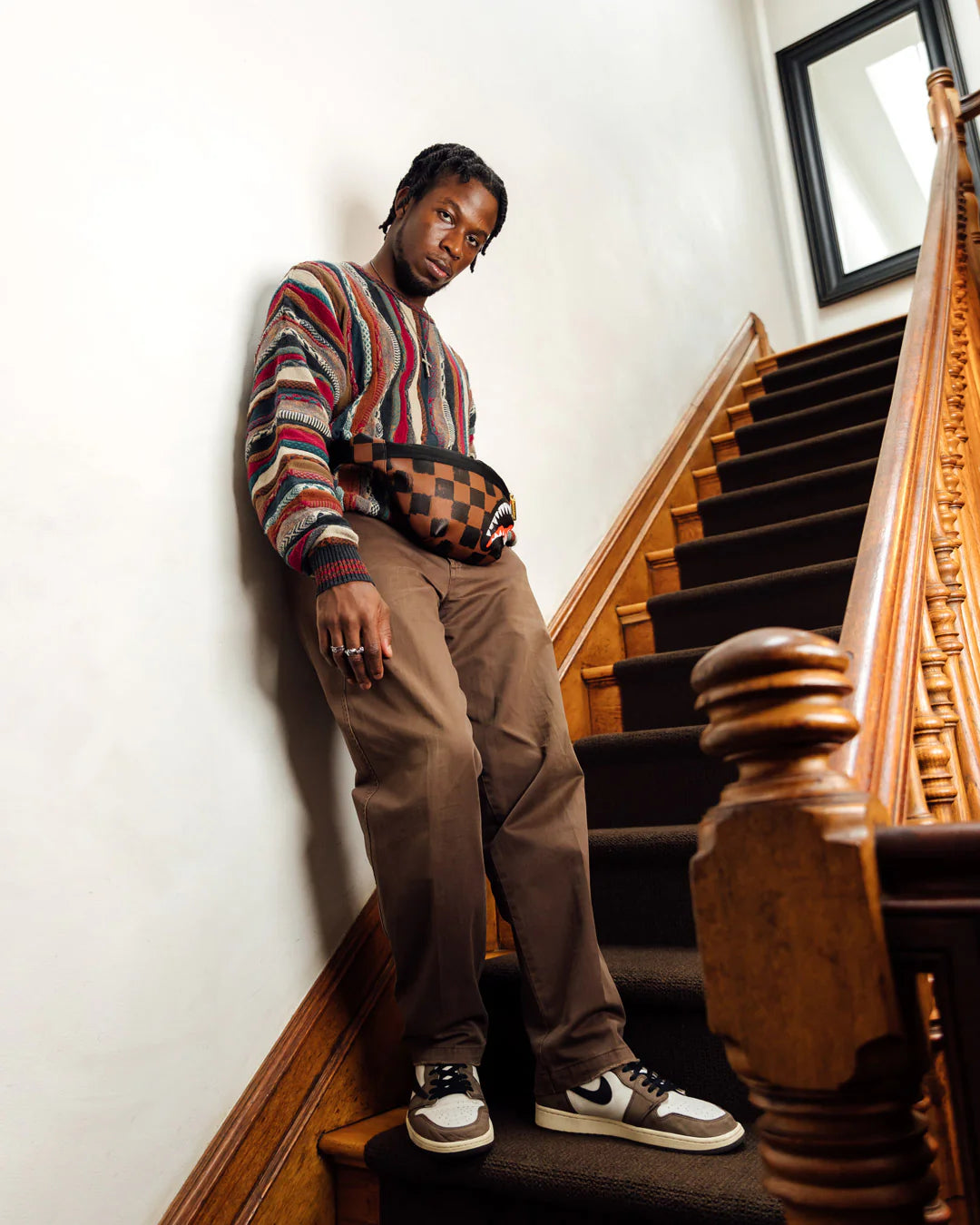 SHARKS IN PARIS PAINTED CROSSBODY