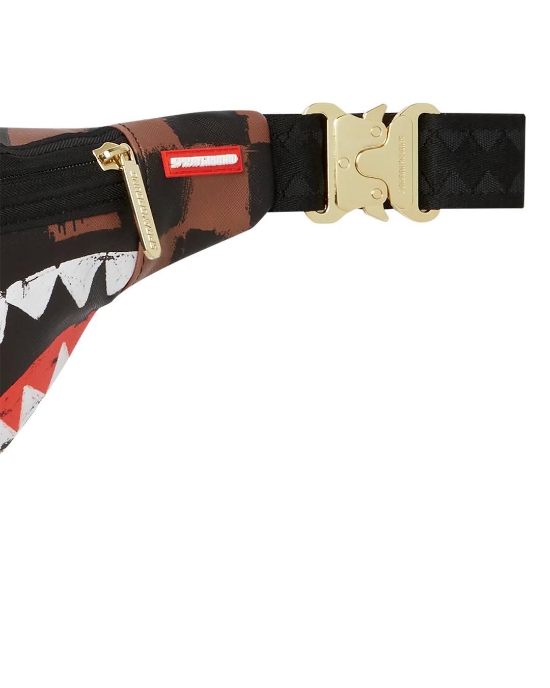 MARSUPIO SPRAYGROUND SHARKS IN PARIS PAINTED CROSSBODY MARRONE