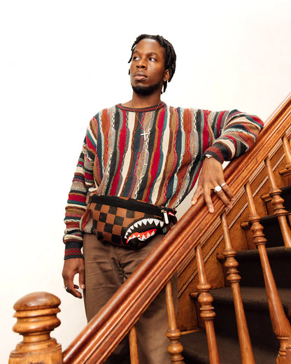 SHARKS IN PARIS PAINTED CROSSBODY