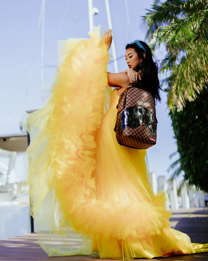 CLEAR RUBBER SHARKS IN PARIS DLXSV BACKPACK