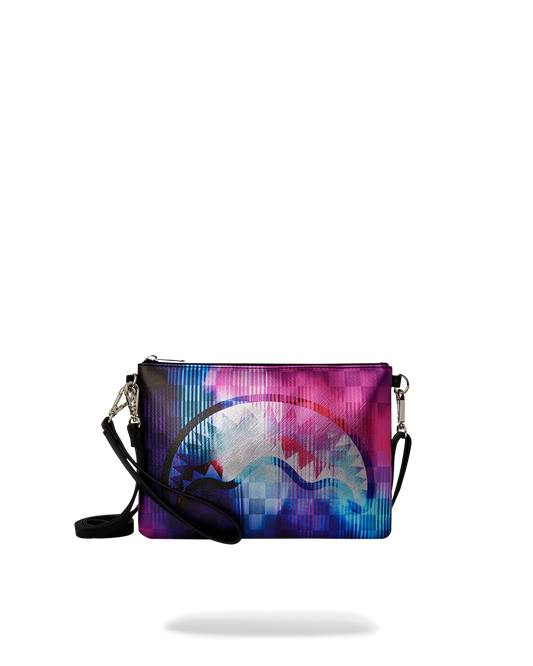 POCHETTE E BEAUTY SPRAYGROUND TYE CHECK POCHETTE VIOLA