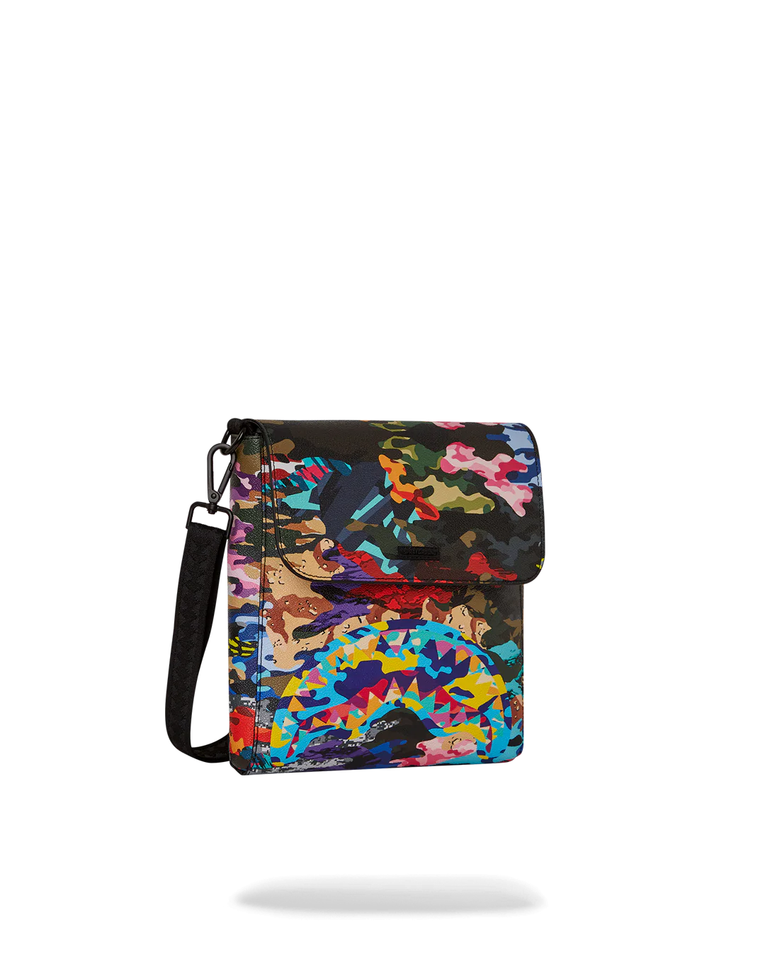 BORSA SPRAYGROUND SLICED AND DICED CAMO MESSENGER BLU