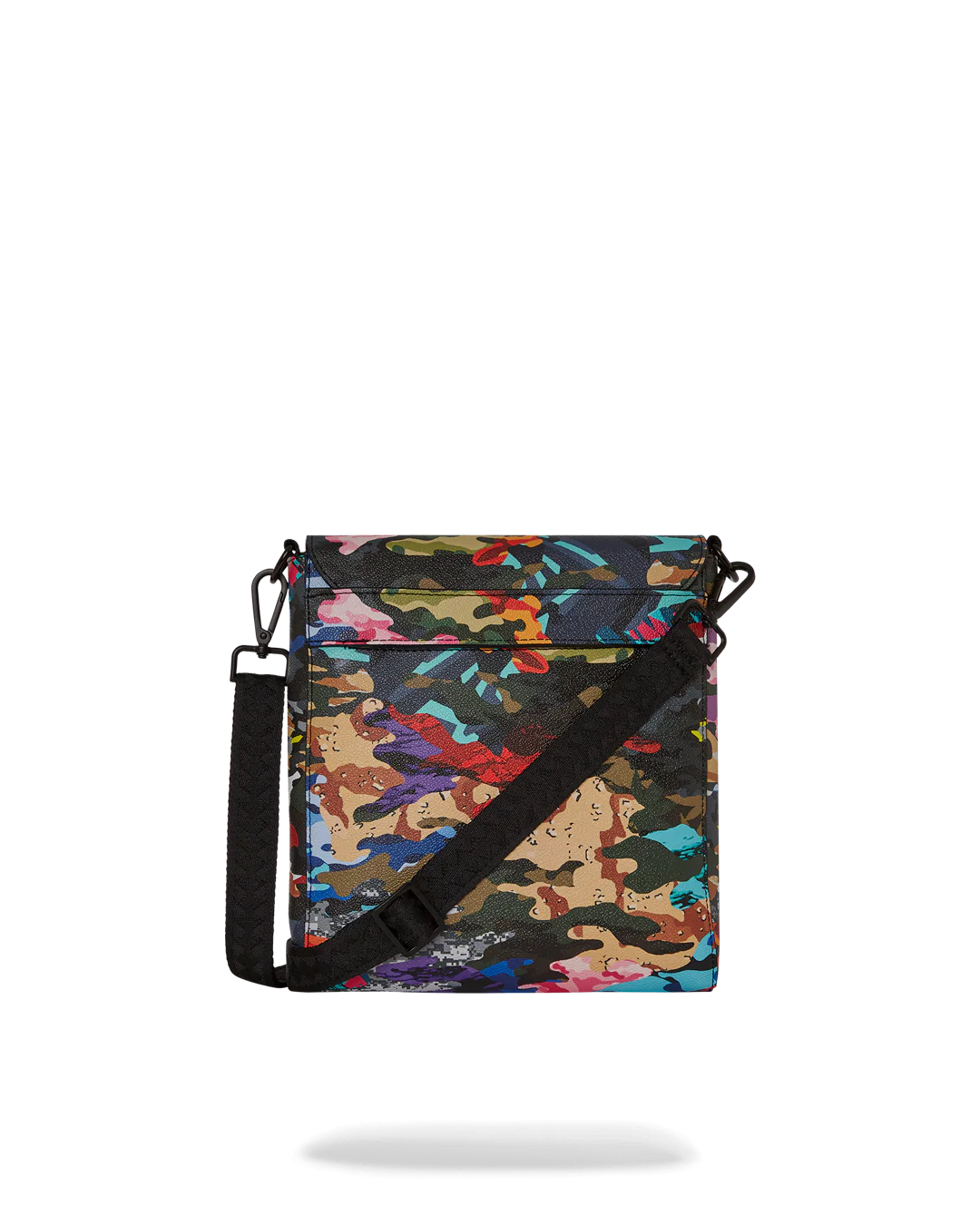 BORSA SPRAYGROUND SLICED AND DICED CAMO MESSENGER BLU