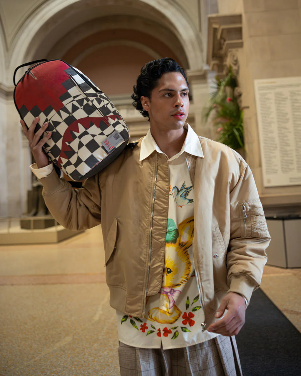 MET CHECKBOARD TUNIC BACKPACK