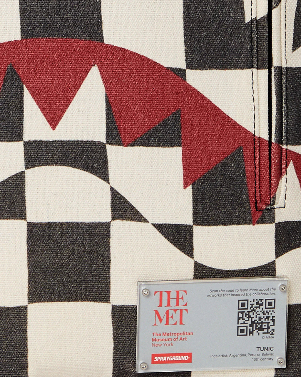 MET CHECKBOARD TUNIC BACKPACK