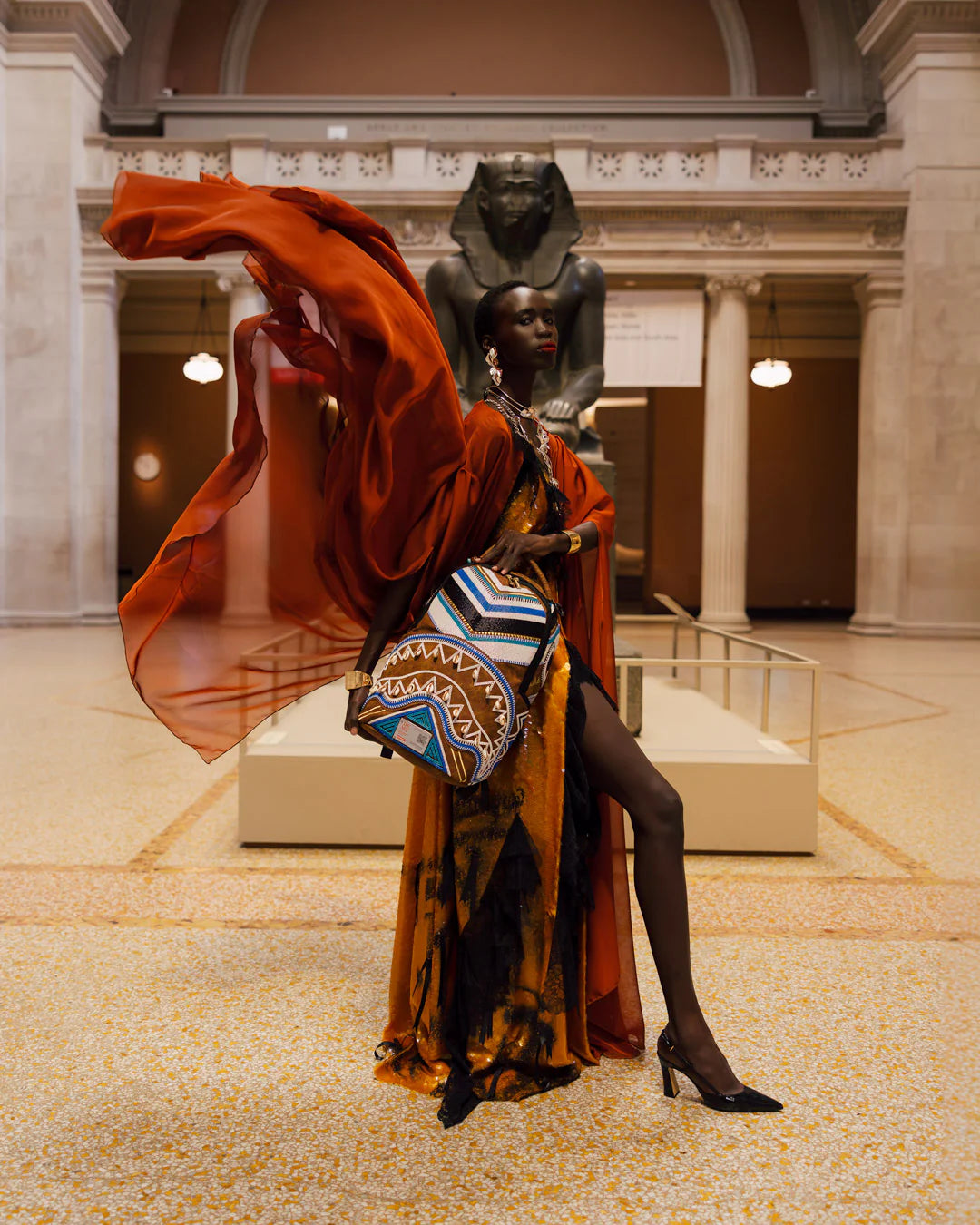 MET AFRICA BEADS BACKPACK