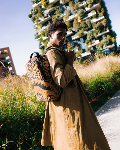 CHENILLE CHEETAH BACKPACK