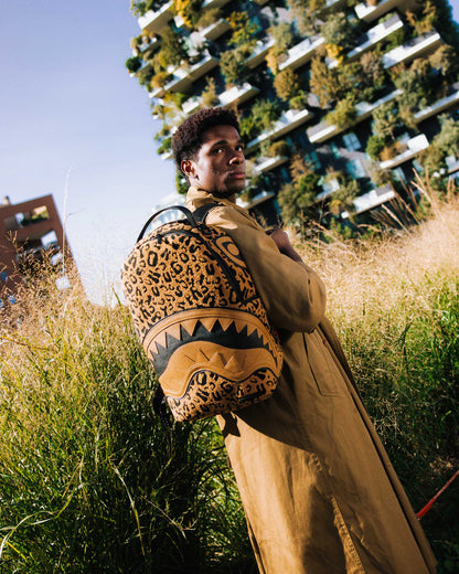 CHENILLE CHEETAH BACKPACK