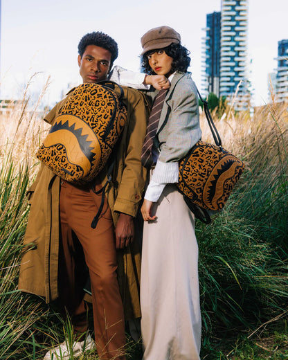 CHENILLE CHEETAH BACKPACK