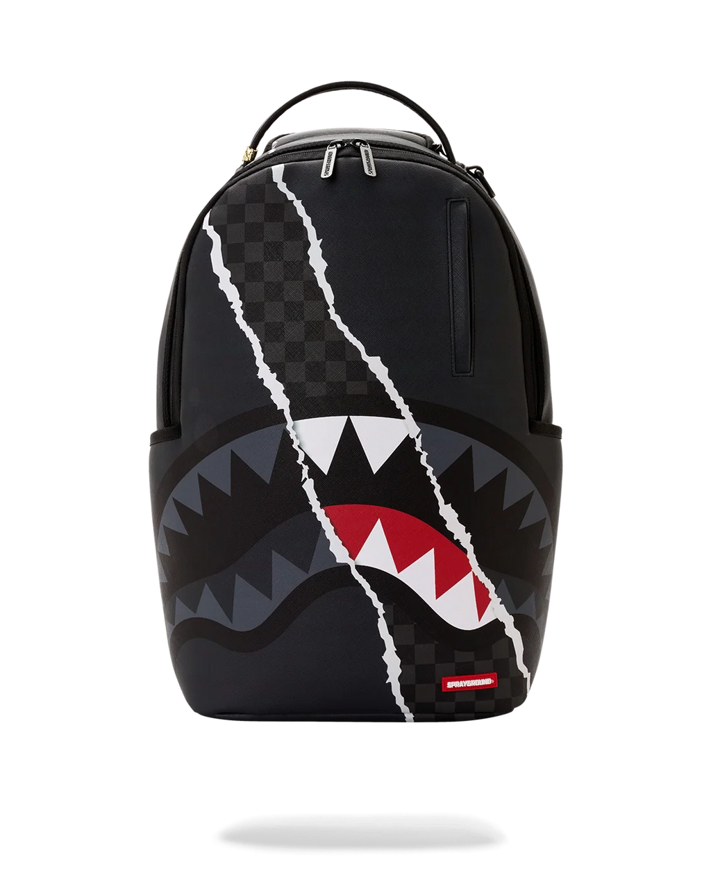 CENTER RIP REVEALING GRAY CHECK BACKPACK
