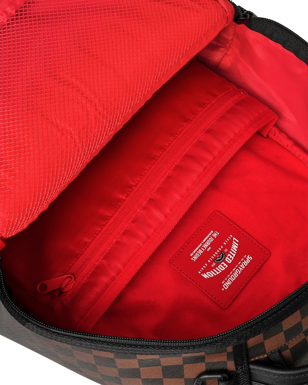 BROWN CHECK GHOST DRIP BACKPACK