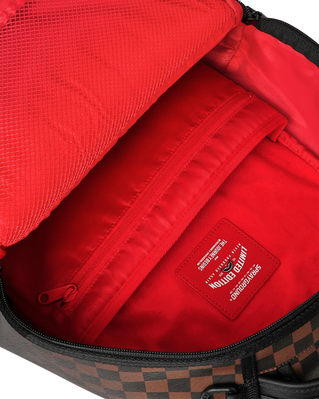 BROWN CHECK GHOST DRIP BACKPACK