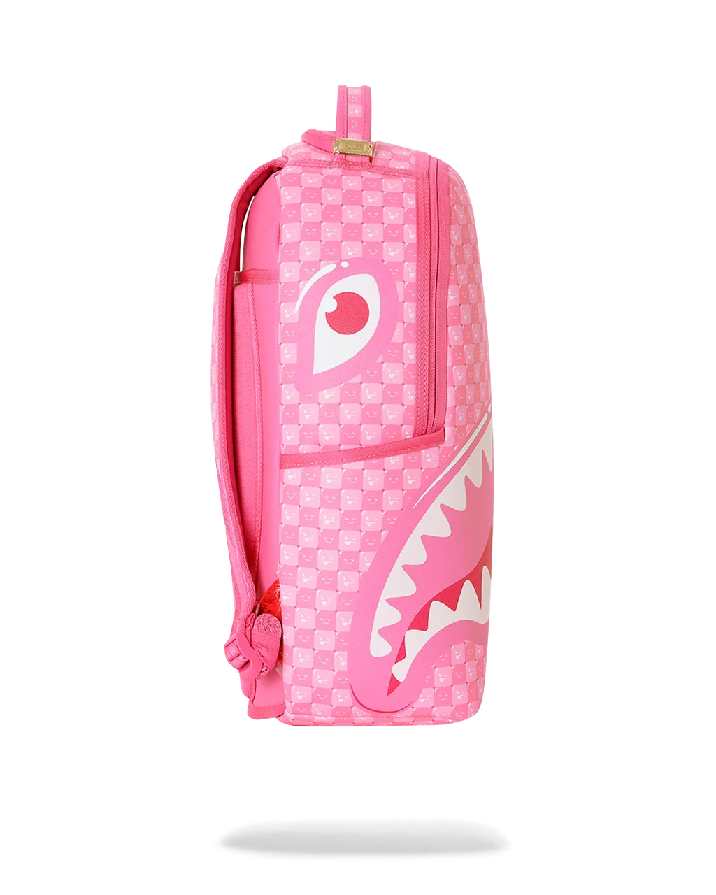 PINK NEW CHECK FACES BACKPACK