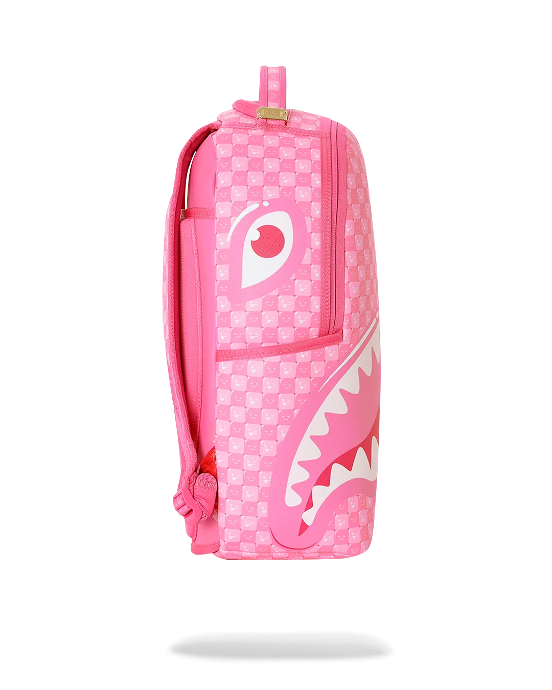 PINK NEW CHECK FACES BACKPACK