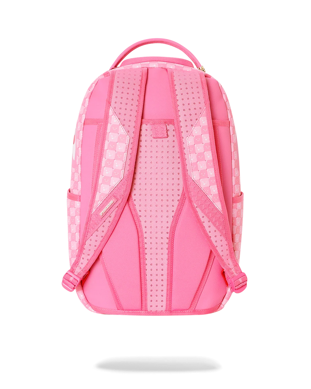 PINK NEW CHECK FACES BACKPACK