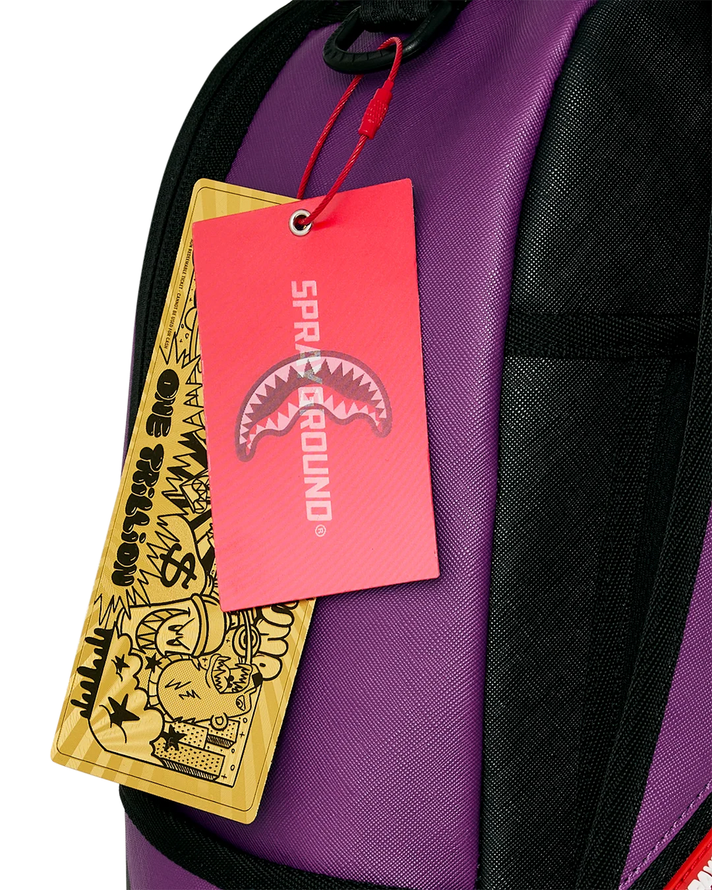 SHARK CENTRAL BUBBLY PURPLE BACKPACK