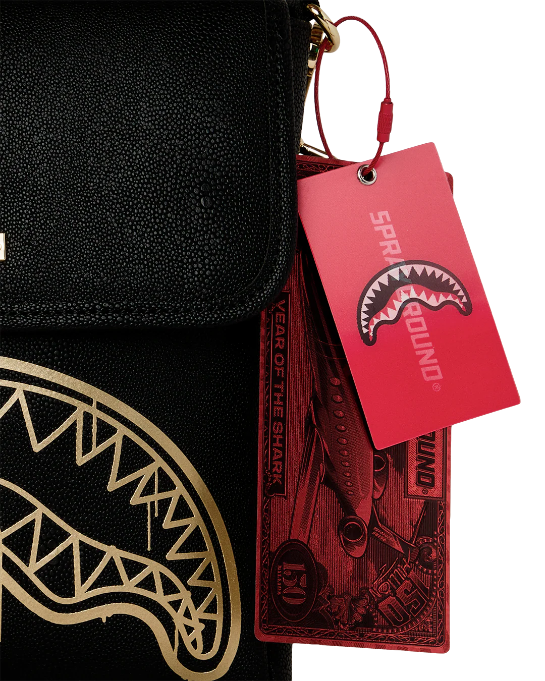 THAT GOLD DRAP MESSENGER SLING