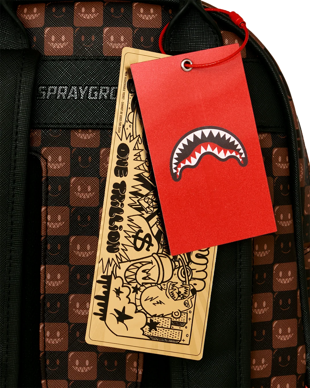 SHARKS IN PARIS WTF BUBBLE BROWN CHECK SAVAGE