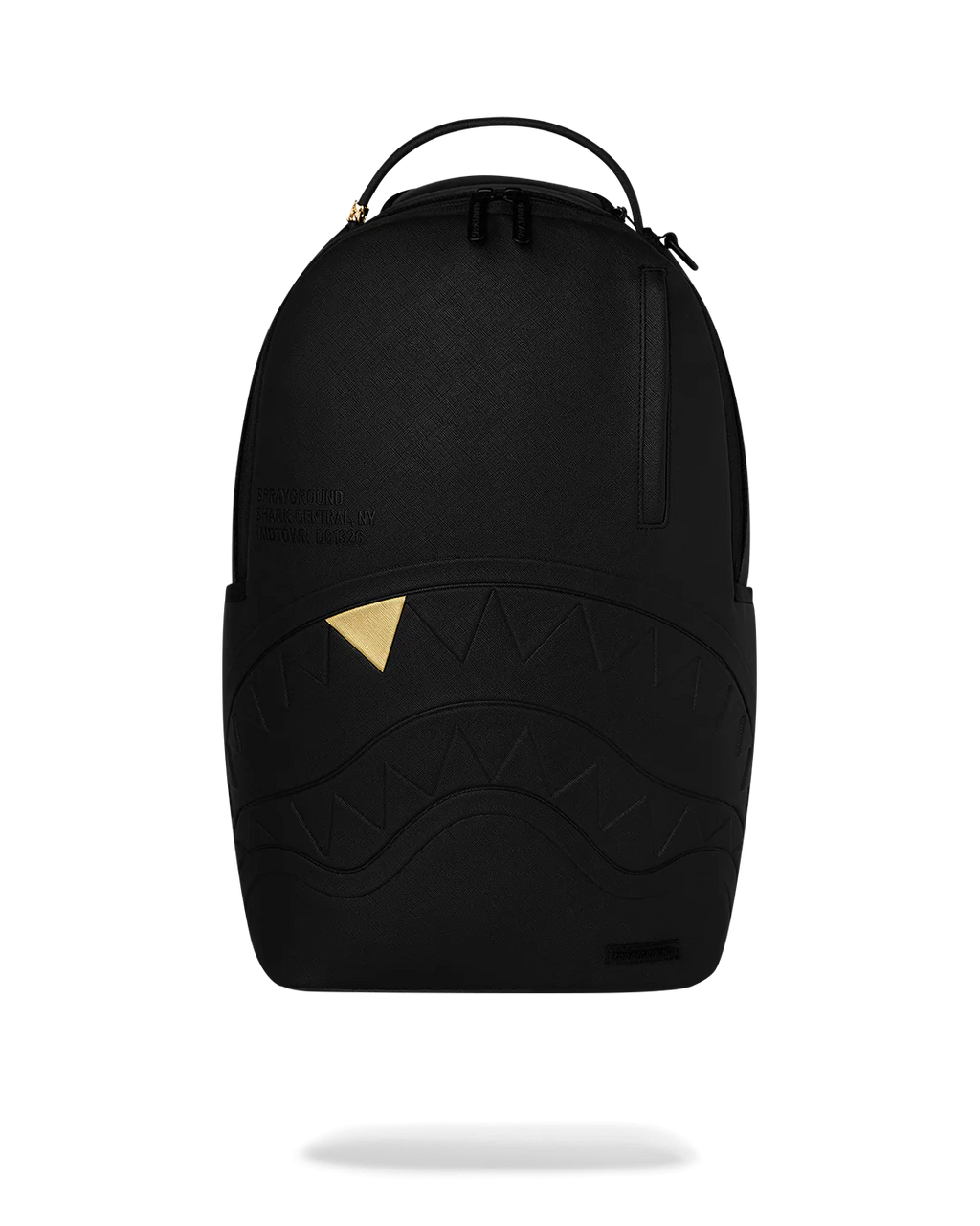 BLACKED OUT EMBOSSED GOLD TOOTH BACKPACK