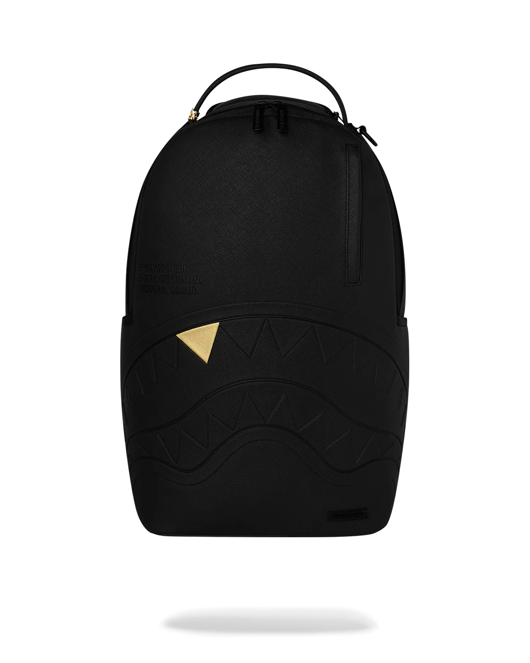 BLACKED OUT EMBOSSED GOLD TOOTH BACKPACK