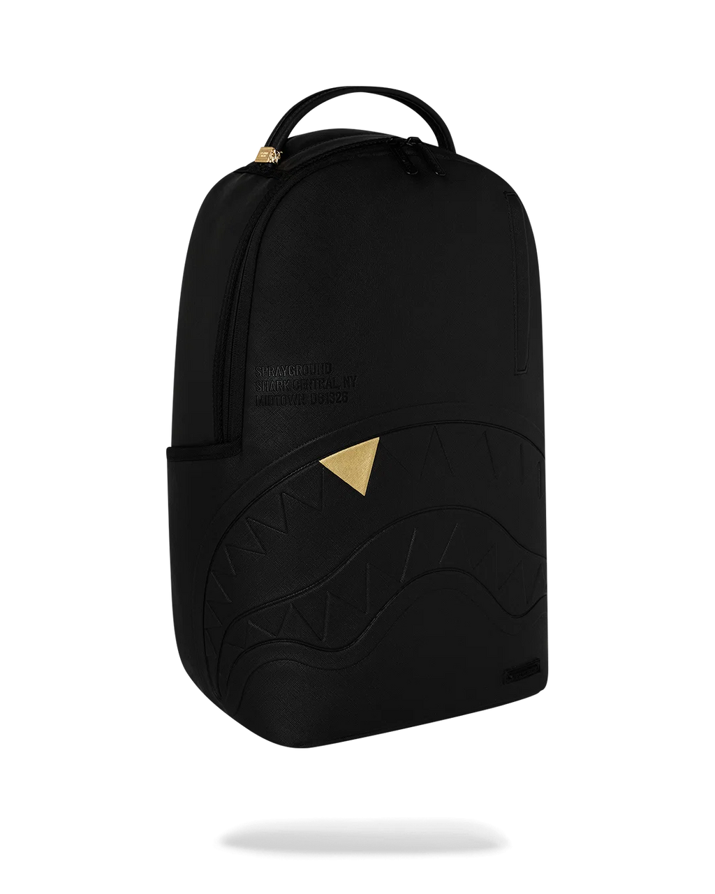 BLACKED OUT EMBOSSED GOLD TOOTH BACKPACK