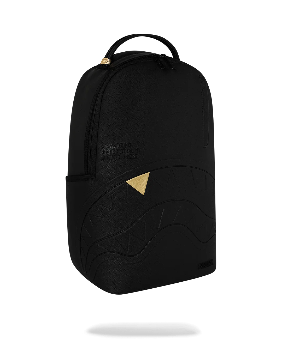 BLACKED OUT EMBOSSED GOLD TOOTH BACKPACK