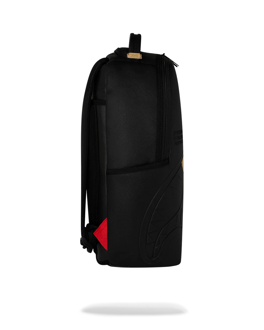 BLACKED OUT EMBOSSED GOLD TOOTH BACKPACK