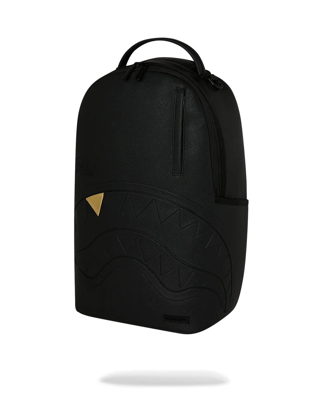 BLACKED OUT EMBOSSED GOLD TOOTH BACKPACK